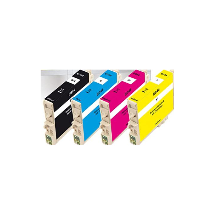 T0441 à 444: 4 cartouches compatibles pour Epson c64/c84/cx6400