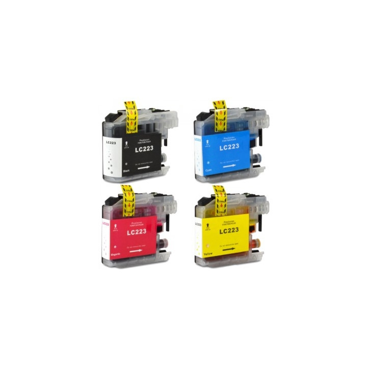 lc125-127 Brother 4  cartouches pleines compatibles