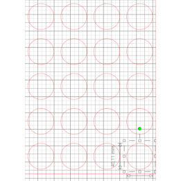 10 feuilles papier azyme avec 200 ronds de 4cm prédécoupés